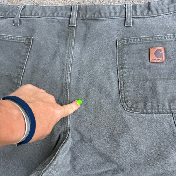 Carhartt 42x32 Duck Canvas Dungaree Fit B11-MOS Carpenter Work Pants 100% Cotton - Picture 2 of 8